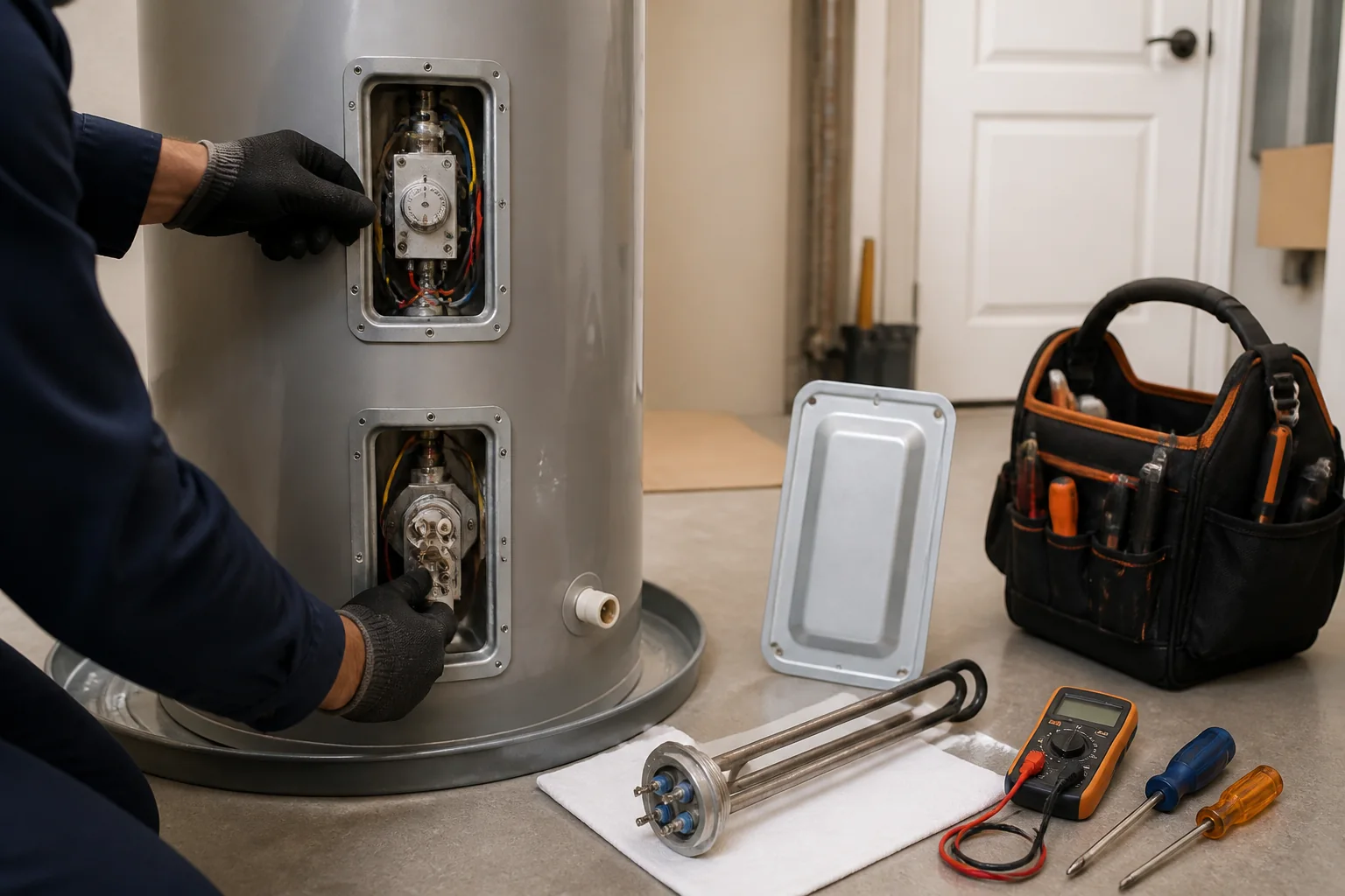 Residential water heater inspection