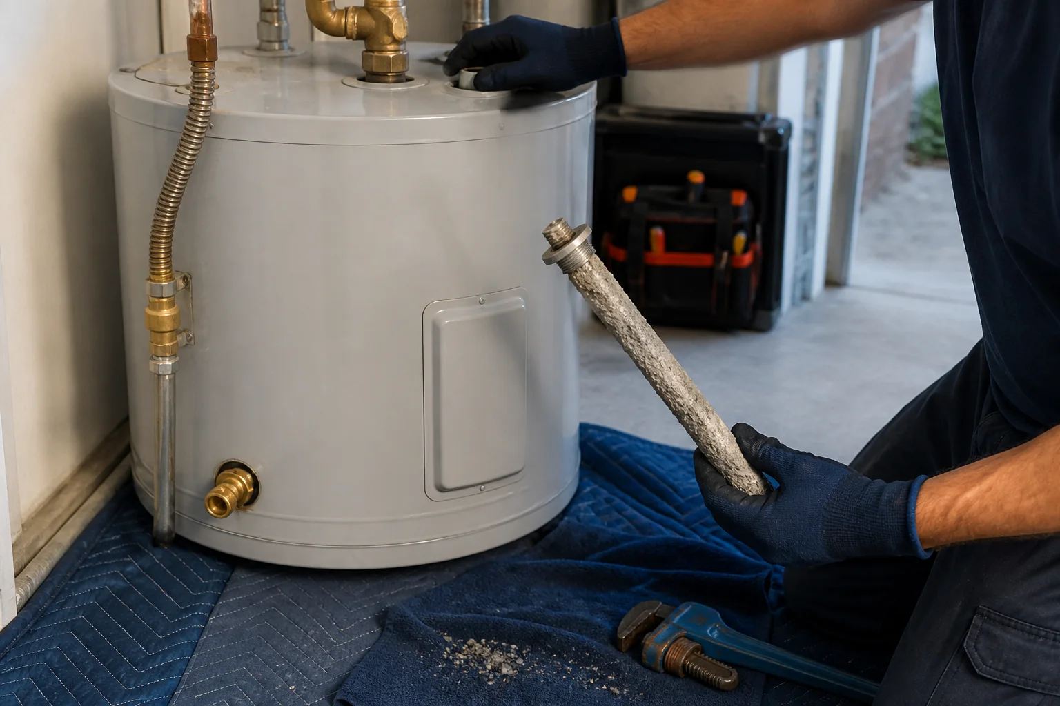 Residential water heater inspection